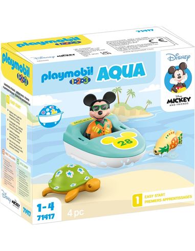 Playmobil - 1.2.3: Disney Viaje en Bote con Mickey - 30071417