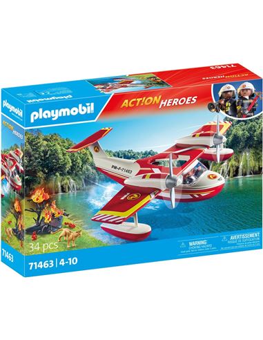 Playmobil - Action Heroes: Hidroavion de Bomberos - 30071463
