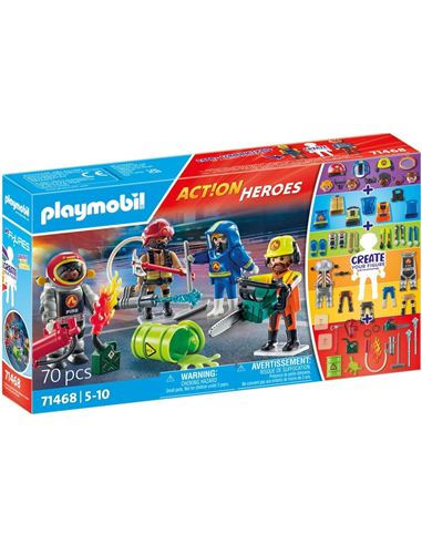 Playmobil - ActiónHeroes: My Figures bomberos - 30071468