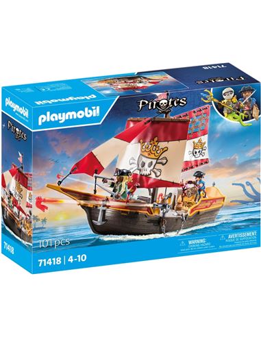 Playmobil - Pirates: Barco Piratas Aventuras - 30071418
