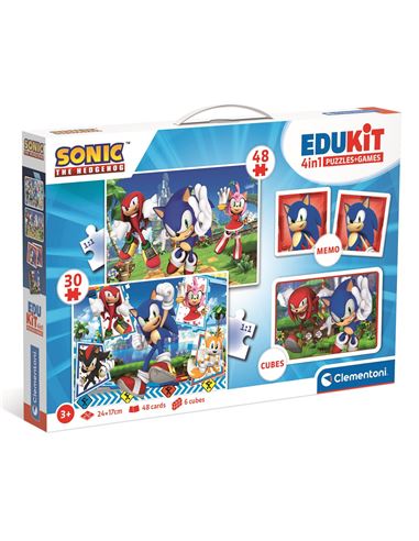 Playset - Edukit: Sonic Puzzle + Memo (4 en 1) - 06618318