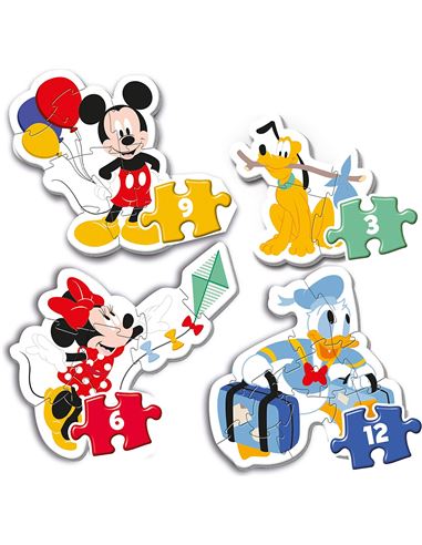 Puzzle - Multipuzzle: Baby Mickey 3-12 pcs - 06620819-2