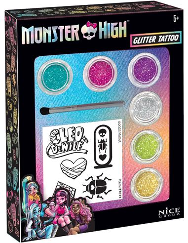 Set de tatuajes - Monster High: Crea con purpurina - 61637013